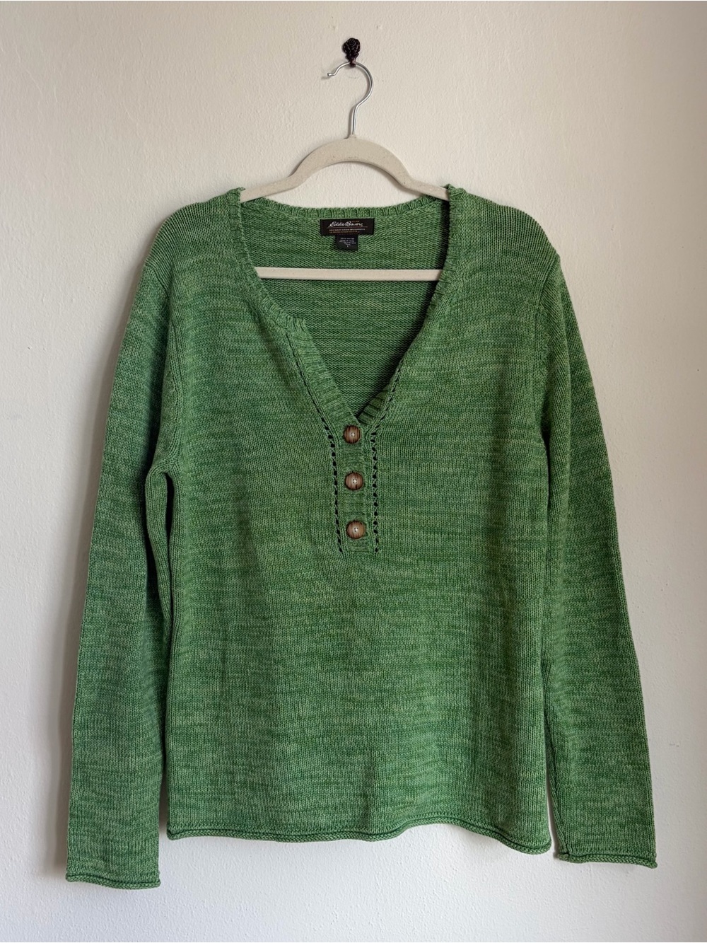 Vintage Eddie Bauer Knit Green Pullover